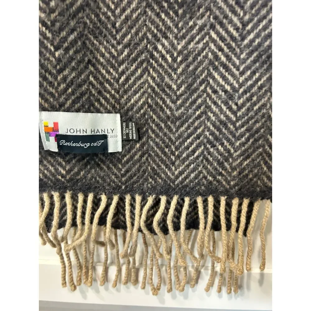 John Hanly Rothenburg Scarf Mens 70 x 8.5 Ireland Old Money Casual Frat Academia